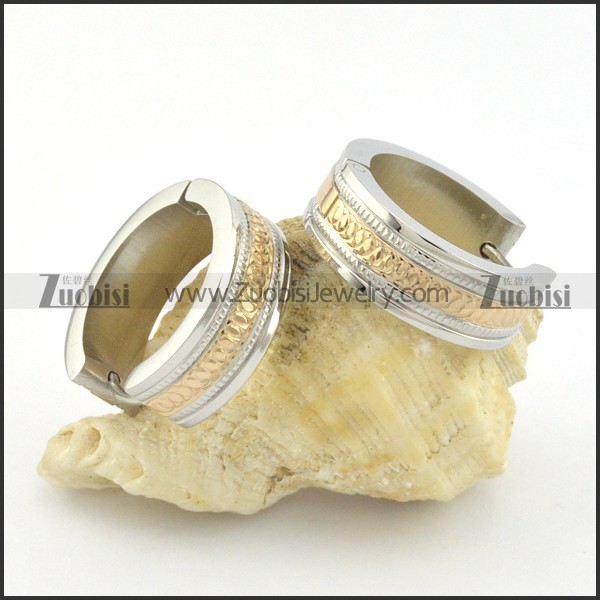 stainless steel plating earring e000722