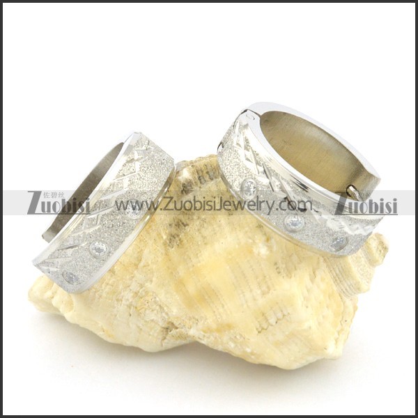 stainless steel cutting earring e000749