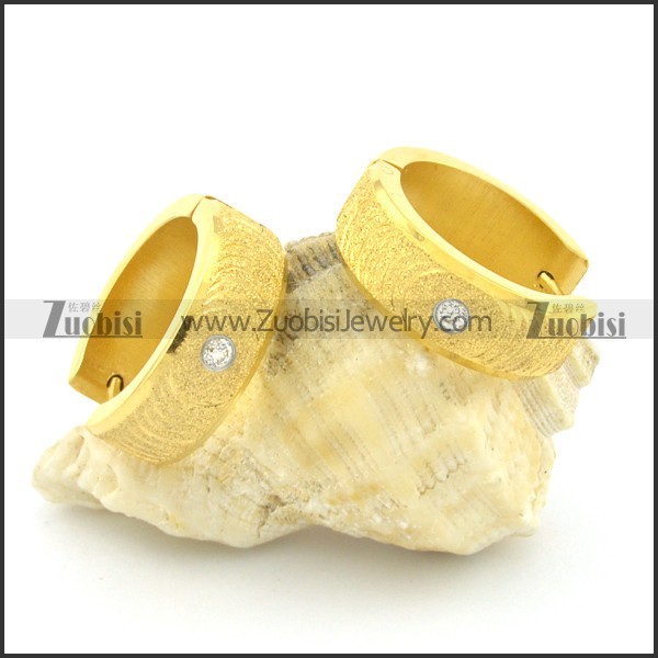 stainless steel cutting earring e000744