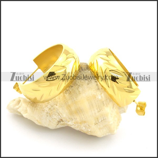 unique cutting earring e000735