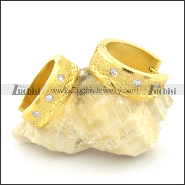 stainless steel cutting earring e000750
