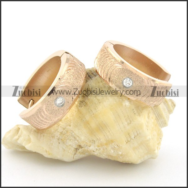 stainless steel cutting earring e000745