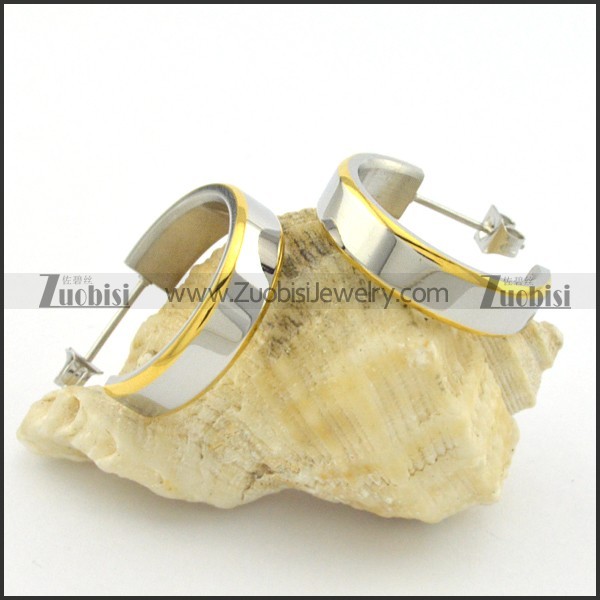 stainless steel plating earring e000720