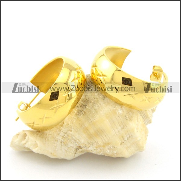 unique cutting earring e000732