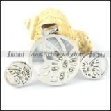 Shell Butterfly Stainless Steel jewelry set-s000154