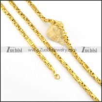 beauteous 316L Steel Stamping Necklace with Bracele Set - s000231