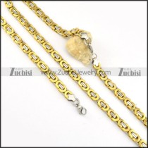 attractive nonrust steel Stamping Necklace with Bracele Set - s000249