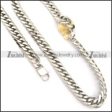 Steel Jewelry Set including Stamping Necklace and Bracelet -s000470