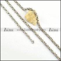 beautiful noncorrosive steel Stamping Necklace with Bracele Set - s000242