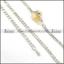 Steel Jewelry Set including Stamping Necklace and Bracelet -s000471