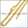 Gold Stainless Steel Square Chain Jewelry Set -s000167