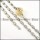high quality noncorrosive steel Stamping Necklace with Bracele Set - s000255