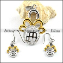 Pomegranate Stainless Steel jewelry set-s000047
