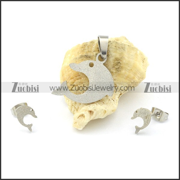 pretty Steel Jewelry Set -s000678