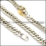 nice 316L Steel Matching Jewelry including Bracelet and Necklace -s000671