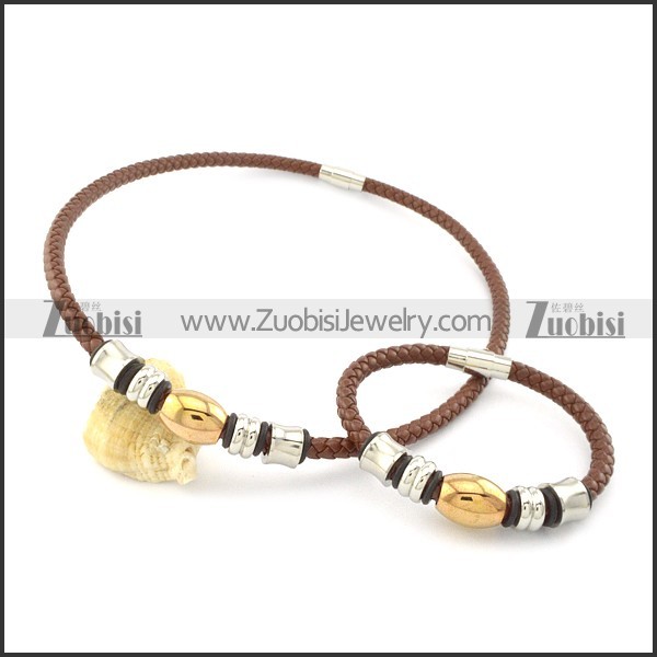 leather jewelry set s000741