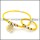 bright-coloured yellow leather jewelry set can wholesale stainless steel jewelry in guangzhou s000749