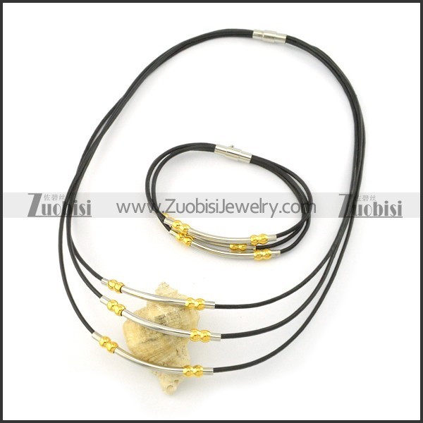 leather jewelry set s000752