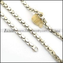 9MM High Polishing Solid Chain Necklace Set s001022