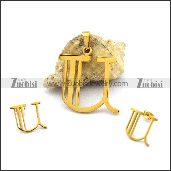 U Stainless Steel Jewelry Set s001278