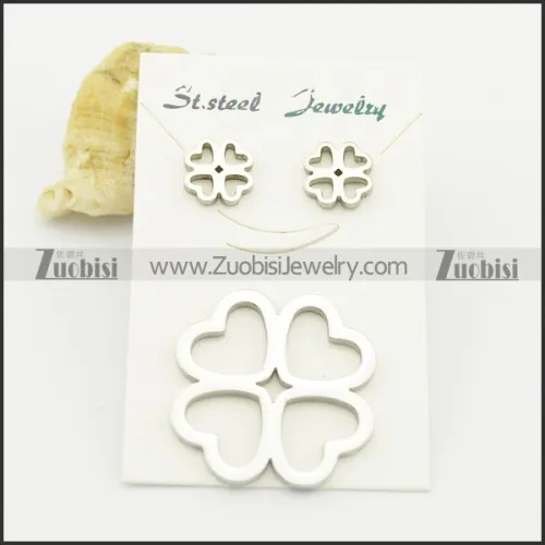four leaf clover earring and pendant matching jewelry s000930