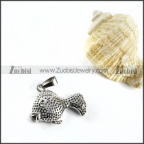 Stainless Steel Kissing fish Pendant - p000100