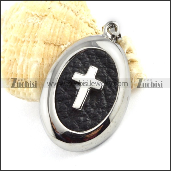 Cross Stainless Steel Tag Pendant - p000150