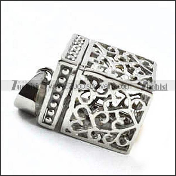 Silver Casket Stainless Steel Pendant - p000091