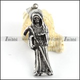 Stainless Steel Ghost Pendant - p000133