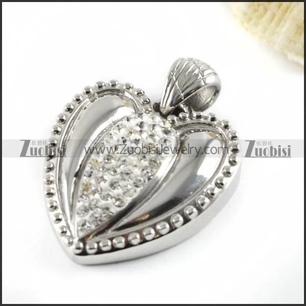 Unique Heart Stainless Steel Pendant - p000117