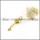 Gold Plating Key Stainless Steel Pendant - p000114