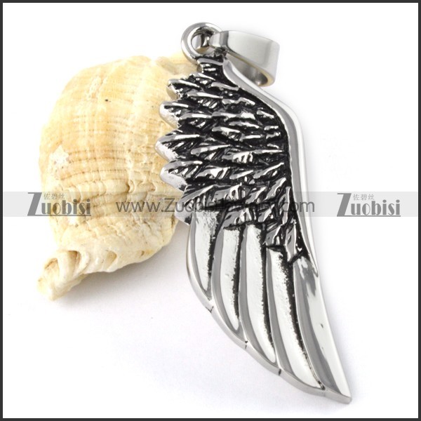 Stainless Steel Wing Pendant - p000155