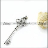 Silver Key Stainless Steel Pendant - p000109