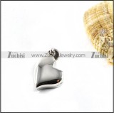 Smooth Heart Stainless Steel Pendant - p000119