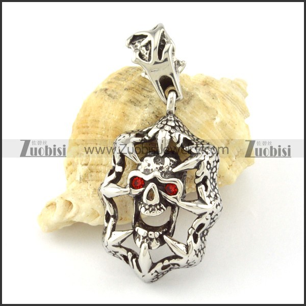 Stainless Steel Skull Pendant -p000753