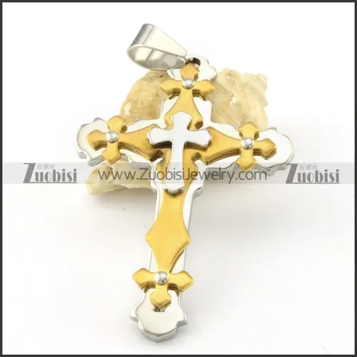 Stainless Steel Cross Pendants - p000546