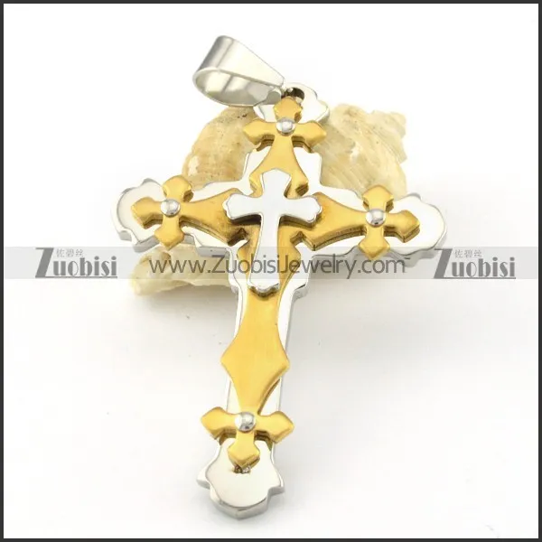 Stainless Steel Cross Pendants - p000546