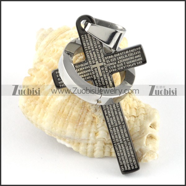 Stainless Steel Cross Pendants -p000336