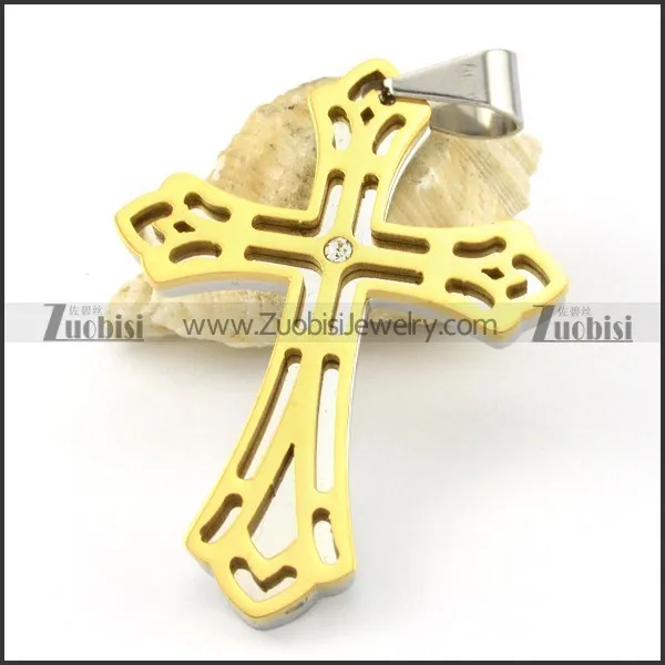 good-looking noncorrosive steel Cross Pendants - p000534