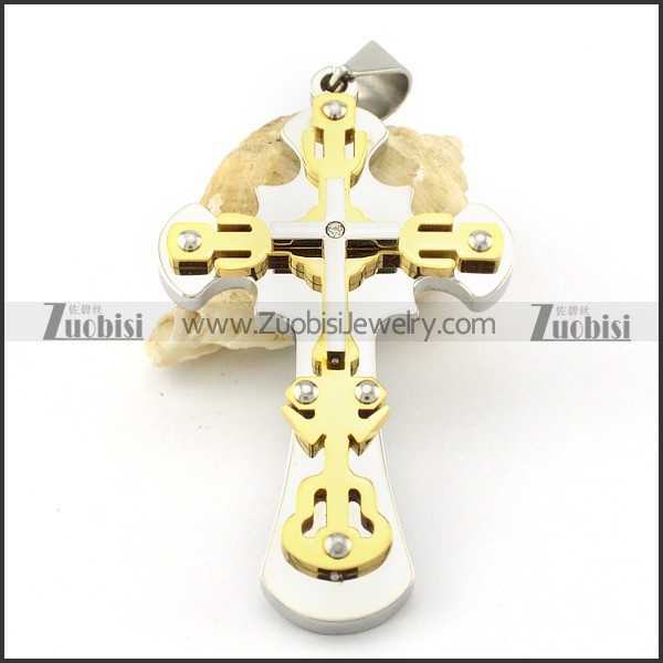 pretty Stainless Steel Cross Pendants - p000549