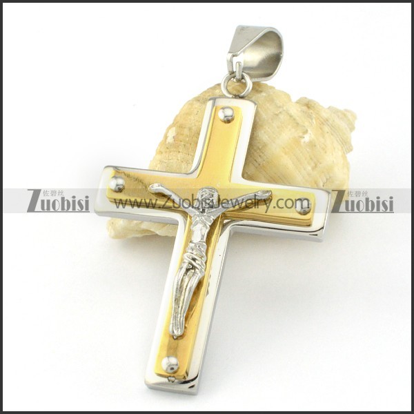 good 316L Cross Pendants - p000536