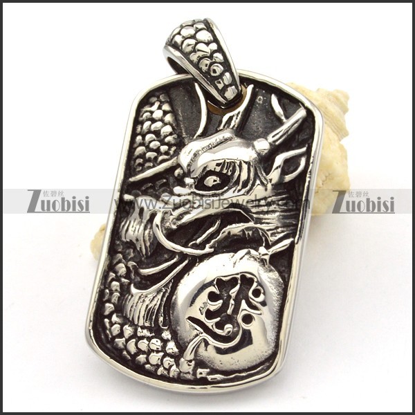 Stainless Steel dragon Pendants -p000467