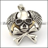 Stainless Steel Skull Pendant -p000622
