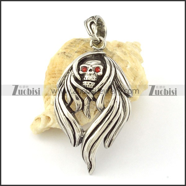 Stainless Steel Skull Pendant -p000749