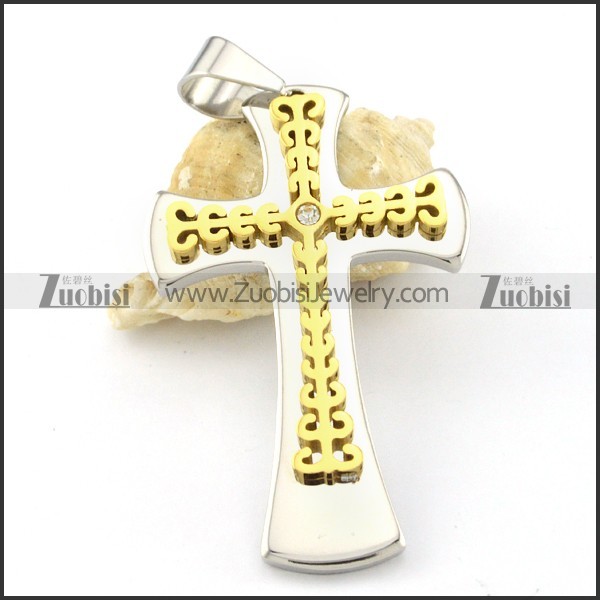 enjoyable oxidation-resisting steel Cross Pendants - p000576