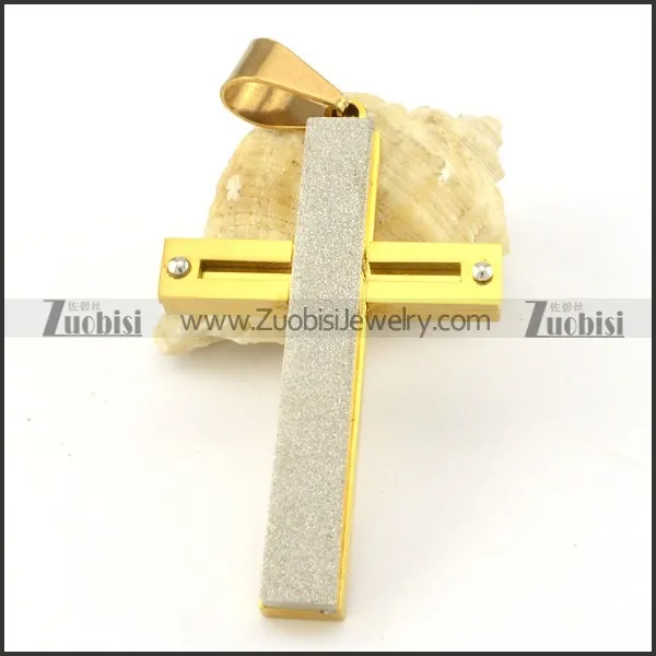 beautiful oxidation-resisting steel Cross Pendants - p000583