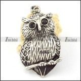 Stainless Steel Owl Pendant -p000642