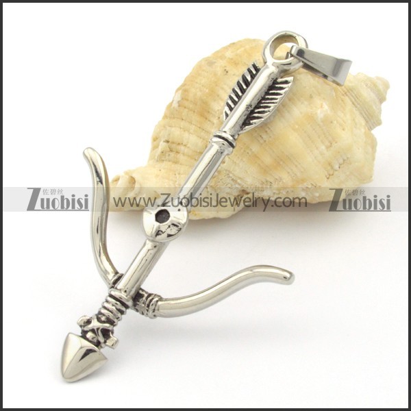 Stainless Steel Arrow of Cupid Pendant -p000330