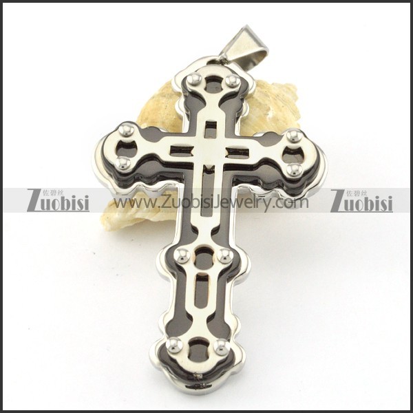 practical noncorrosive steel Cross Pendants - p000552