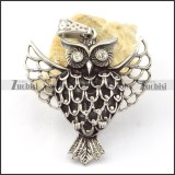 Stainless Steel Owl Pendant -p000643